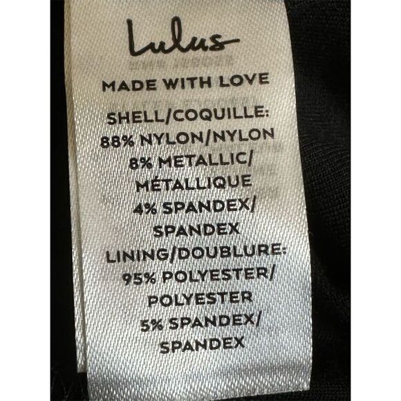 Lulus Women's Black Backless Bodycon Mini Dress Size M - Picture 5 of 6